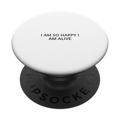 Estoy tan feliz de estar vivo PopSockets PopGrip Adhesivo