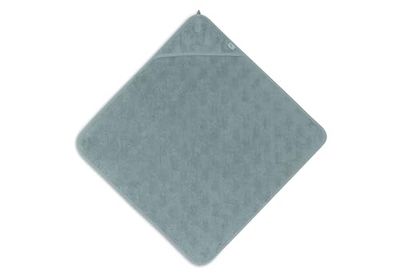 Jollein Ręcznik z kapturem dla niemowląt - frotte, Miffy Jacquard Sea Green - 100% bawełna - 75 x 75 cm - certyfikat Öko-Tex - ręcznik dziecięcy z kapturem dla dziewcząt i chłopców