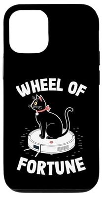 Wheel Of Fortune Robot Vacuum Cleaner Funny Cat Case for iPhone 12/12 Pro