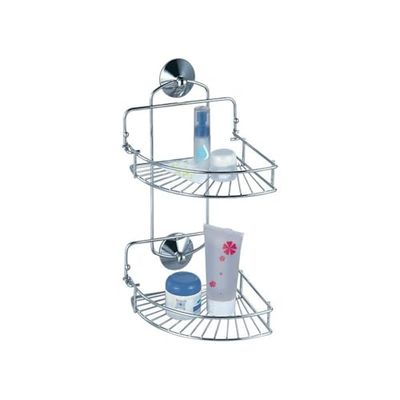 MSV Hoekdouche rek, chroom, zilver