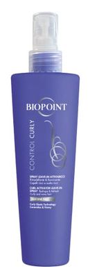 Biopoint Control Curly Leave-In Active Spray No Rinse, Anti-Frizz, Remodeling and Invigorating, Defines Curly Hair and Gives Body and Nutrition, 200 ml