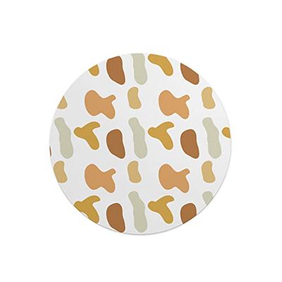 Questo Casa, Round Digital Printed Mouse Pad, Non-Slip Base, for Office and Home, Diameter:22cm