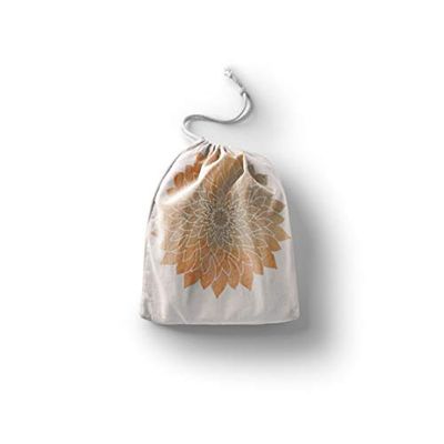Bonamaison Printed Cotton Produce Bag with Drawstring, Reusable Grocery Bag, Biodegradable Eco-Friendly Bags, Travel Pouch, Sachet Bags, Shopping Bag, Eco Friendly, Foldable, Size: 40x50 Cm