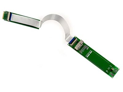 KALEA-INFORMATIQUE Adapter do montażu 28-pinowego, 12+16-pinowego dysku Mac SSD w porcie M2 M Key. Kompatybilny z dyskami SSD AHCI i NVMe produkowanymi od 2013 roku.