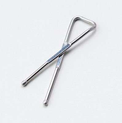 Clips Piatte in Inox 304 - mm 1,10x34 - Scatola di cartone da 10.000 pezzi - Made in Italy