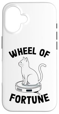 Wheel Of Fortune Cat Joke Robot Vacuum Cleaner Cat Case for iPhone 16