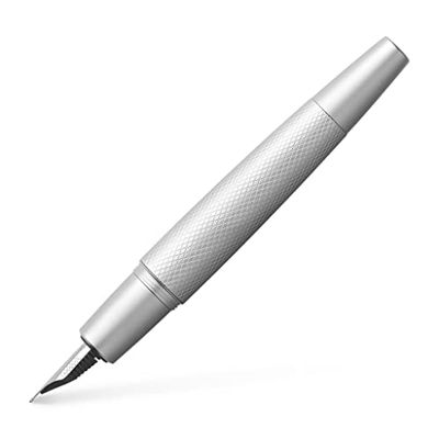 Faber-Castell 148671 Penna stilografica e-motion Pure Silver, F