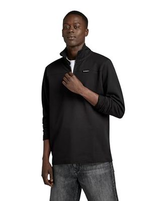 G-STAR RAW Men's Half Zip Tweeter, Black (dk black D23909-D136-6484), M