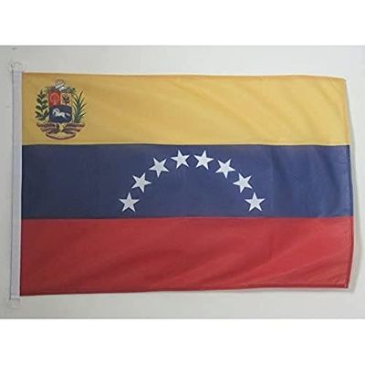BANDERA NAUTICA de VENEZUELA 45x30cm - Pabellón de conveniencia VENEZUELANA 30 x 45 cm anillos - AZ FLAG