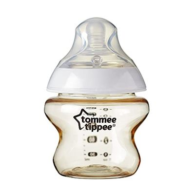 Tommee Tippee Anti-koliek fles, tesachtige speen en exclusief anti-koliek ventilatiesysteem, gemengde grootte, paars