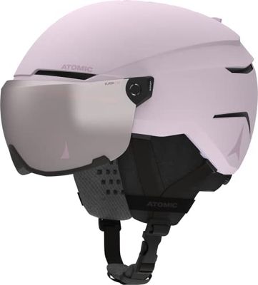 ATOMIC Savor Visor JR Skihelm met vizier, lavendel, maat XS, voor kinderen en jongeren, maximale schokdemping, Active Aircon ventilatie, bril met high-end spiegeling