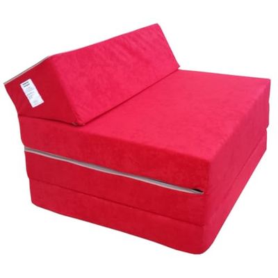 Natalia Spzoo Colchón Plegable Cama de Invitados colchón de Espuma 200x70 cm FM (Rojo)