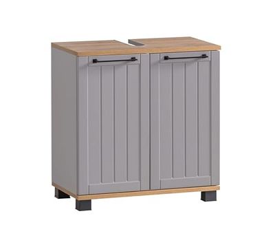 Schildmeyer Jelda 154176 - Mobile sottolavabo, effetto rustico, 59,8 x 32,6 x 62,4 cm