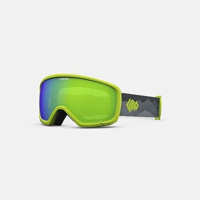 Giro Youth Stomp Lunettes de ski/neige – Ano Lime Linticular – Verres vert Loden