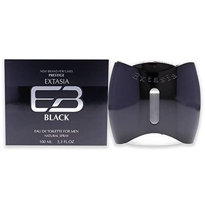 New Brand Extasia Black For Men 3.4 oz EDT Spray