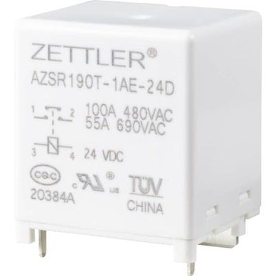 Zettler Electronics AZSR190T-1AE-24D Powerrelais 24 V/DC 100 A 1 sluiter 1 st.
