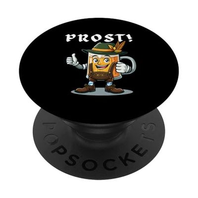 Oktoberfest Prost Beer Mug, Funny Beer Mug Prost Octoberfest PopSockets Adhesive PopGrip