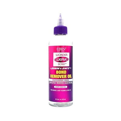 EBin Wonder Weave Bond Remover Oil, 237ml, Grape Seed Oil, For Weave & Hot Fusion Extensions