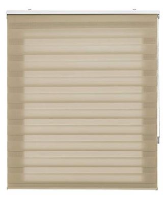 Blindecor Tablier de fenêtre Store Enrouleur Jour et Nuit Double épaisseur Beige 105 x 180 cm Dimensions du Tissu 97 x 175 cm