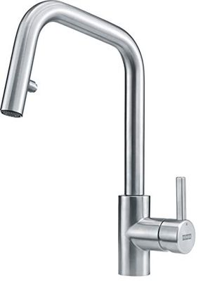Franke KUBUS Pull-Out Spray - Rubinetto per lavello, 115.0529.207 in acciaio INOX