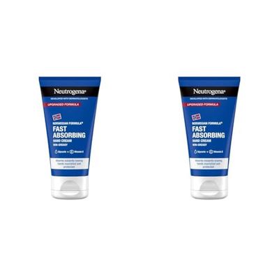 Neutrogena Norwegian Formula, Fast Absorbing Hand Cream, 75 ml (Pack of 2)