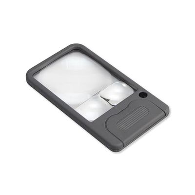 Carson Pocket Magnifier loupe de poche avec fonction éclairage par LED, grossissement de 2,5x, 4,5x et 6x (PM-33)