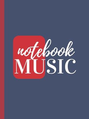 Music Notebook : Independence grey,Alizarin Crimson & white text: Wide Staff : Music Writing Hardcover Notebook * blank Sheet Music Notebook * Wide ... 13 Staves per page * 8.25" x 11" * 102 Pages