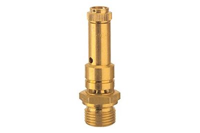 RIEGLER 104059-226.01-21,0 Valve de sécurité DN 8 en laiton, G 1/4, pression de réponse 21 bar, 1 pièce