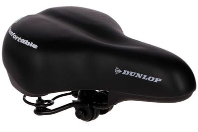 Dunlop Vehicle 871125241969 selim para bicicleta de gel PU 265 x 185 mm, preto, PU 265 x 185 mm