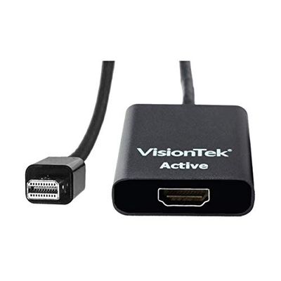 VisionTek Active Mini DisplayPort to HDMI Adapter Cable for Mac and PC