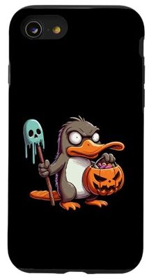 Scary Halloween Platypus Ghost Spooky Candy Bag Case for iPhone SE (2020) / 7/8