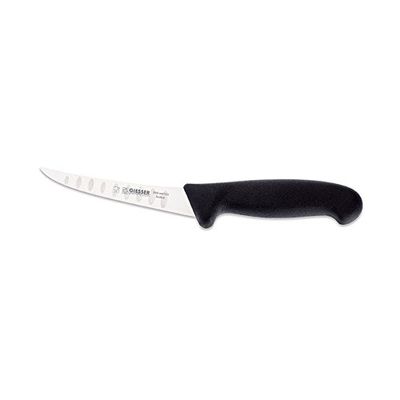 Giovanni Giesser Messer Fabbrica Uni Coltello per disossare Coltello con Lama alveolata, Grigio, 13 cm