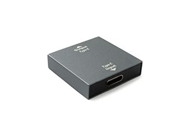 System-S Adaptateur USB 3.1 Y Type C Femelle vers Femelle et câble Femelle 3.0 Type A Femelle en Gris