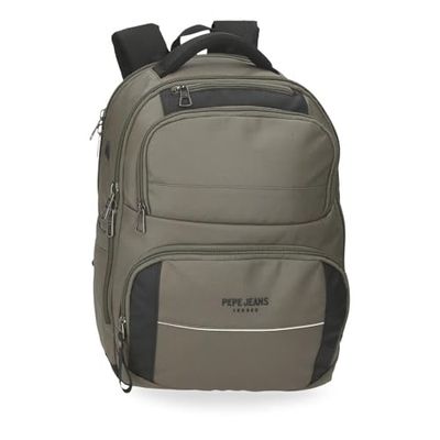 Pepe Jeans Dortmund Plecak na notebooka 15,6" Zielony 29x40x16 cms Poliester 18,56L by Joumma Bags, Zielony, Plecak na laptopa