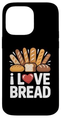 I Love Bread Heart Baguette Fan Case for iPhone 14 Pro Max
