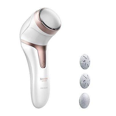 Cecotec Bamba Skincare Electric Callus Remover, Rechargeable Lithium Battery, 100 Minutes Battery Life, Suction and Container Function