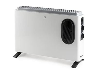 DOMO DO7351CH Convector elektrische verwarming zwart 4 treden 2000Watt 54x37cm