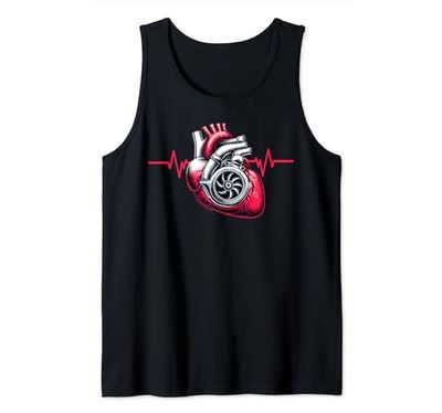 Camisetas Turbo para hombre Turbo Caracol Corazón Turbo Camiseta sin Mangas