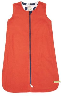 loud + proud baby pojkar fleece, GOTS certifierad sovsäck, Cinnamon, 98/104, kanel, 98/104 cm