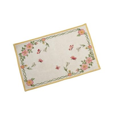 Villeroy & Boch Spring Fantasy Toalha de mesa individual New Flowers, algodão/poliéster, multicolor, flores, toalhas de mesa, 32 x 48 cm