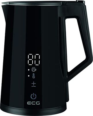 ECG RK 1893 Digitouch Black Kettle, 2200W, 1,7 l, display LED