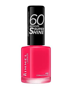 Rimmel 60 sekunder Super Shine nagellack - 8 ml, koralicious
