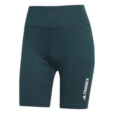 adidas Donna Terrex Multi 8inch Tight Shorts, Aurora Ivy, M