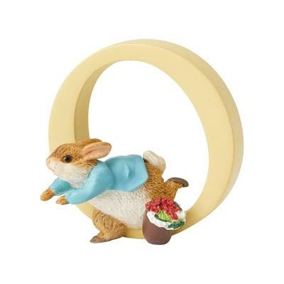 Peter Rabbit, figura de coelho e letra "O" para pendurar, Home Deco, Enesco