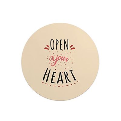 Questo Casa, Round Digital Printed Mouse Pad, Non-Slip Base, for Office and Home, Diameter:22cm