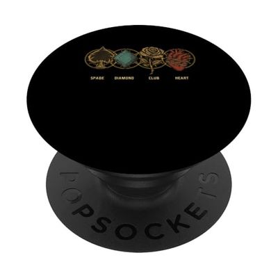 Símbolo de cartas Fantasía RPG de mesa gótico PopSockets PopGrip Adhesivo