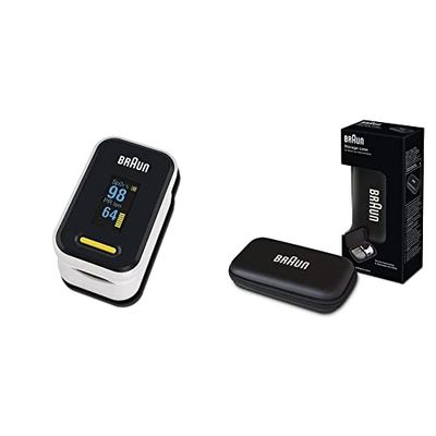 Braun Pulse Oximeter 1 YK-81CEU & Braun Protective Storage Case for Braun ThermoScan Ear Thermometers, BIT000CBEU