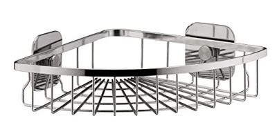 Kela 20092 Arona Panier de Douche d'Angle Mural Acier Inoxydable Chrome Brillant 26 x 18,50 x 5 cm