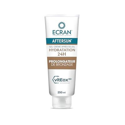 ECRAN® AFTERSUN - Gel crema dopo sole - Idratazione 24 ore - Prolungatore abbronzante - Tecnologia vitEox80 - Vitamina E - Senza autoabbronzante - a base di beta-carotene - antiossidante