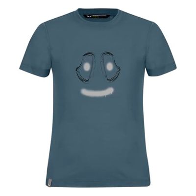 Salewa Grafisch droog S/S T-shirt K, Java Blauw, 104